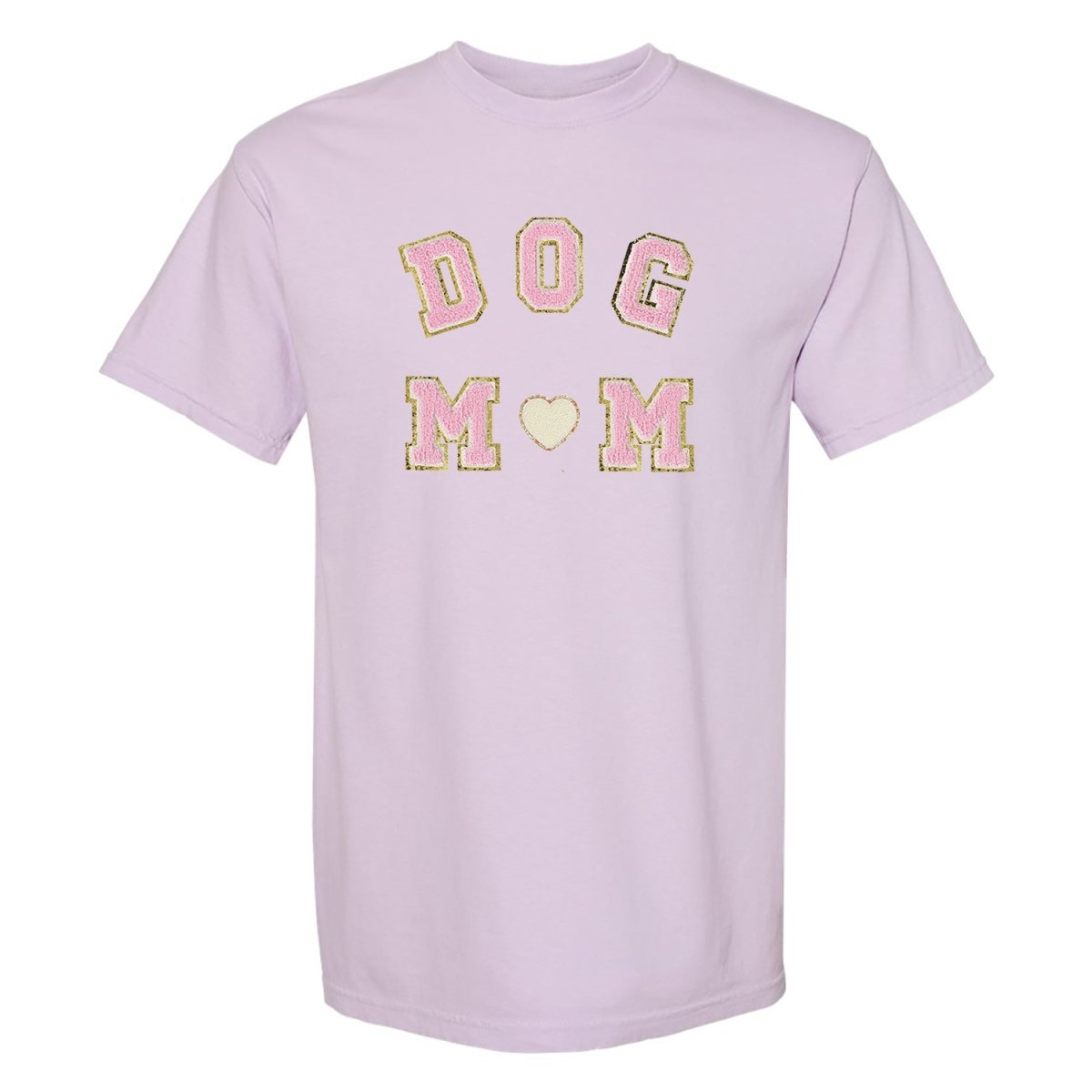 Dog Mom Letter Patch Comfort Colors T-Shirt