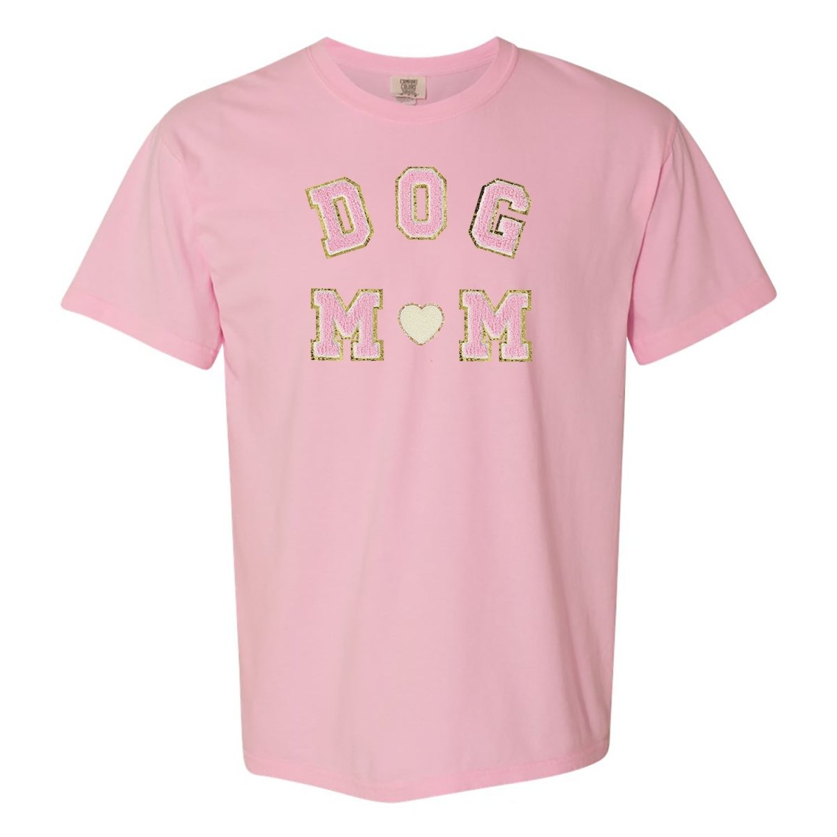 Dog Mom Letter Patch Comfort Colors T-Shirt