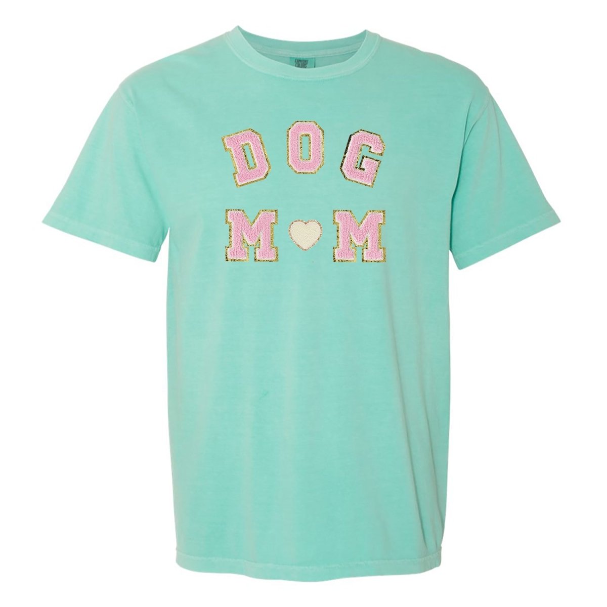 Dog Mom Letter Patch Comfort Colors T-Shirt