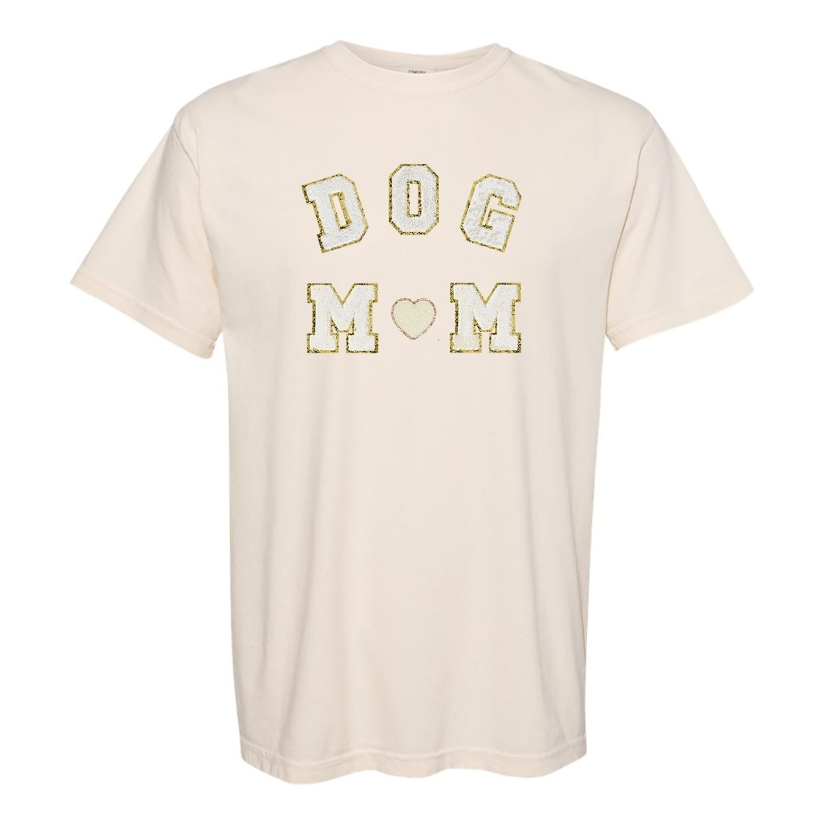 Dog Mom Letter Patch Comfort Colors T-Shirt