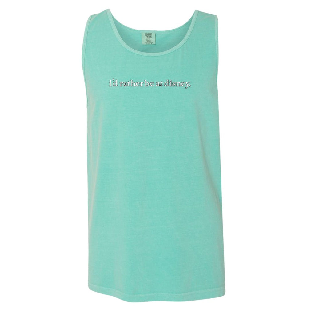 Embroidered 'I'd Rather Be At Disney' Tank Top