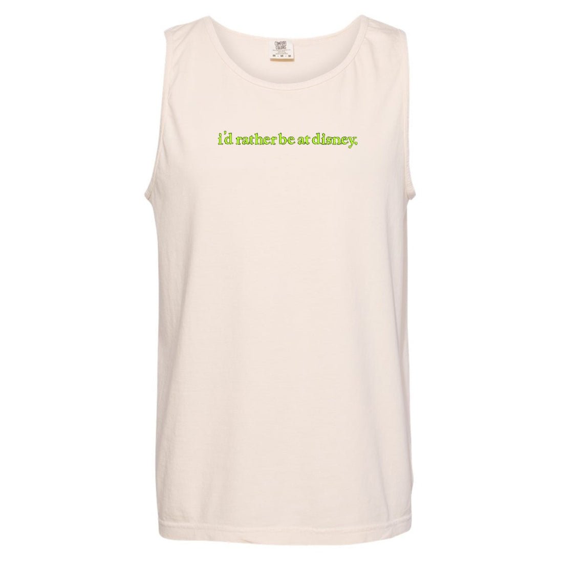 Embroidered 'I'd Rather Be At Disney' Tank Top