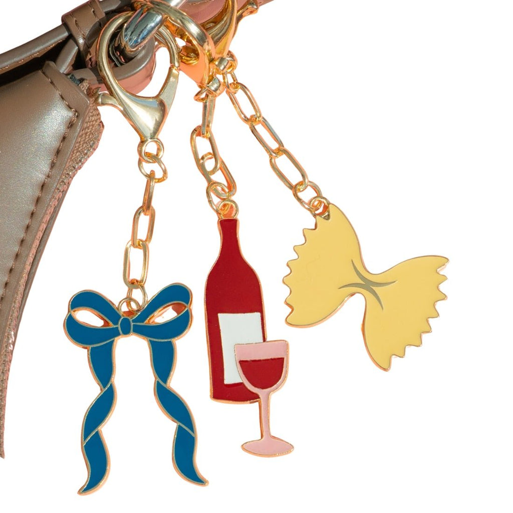 'Blue Bow' Keychain Bag Charm