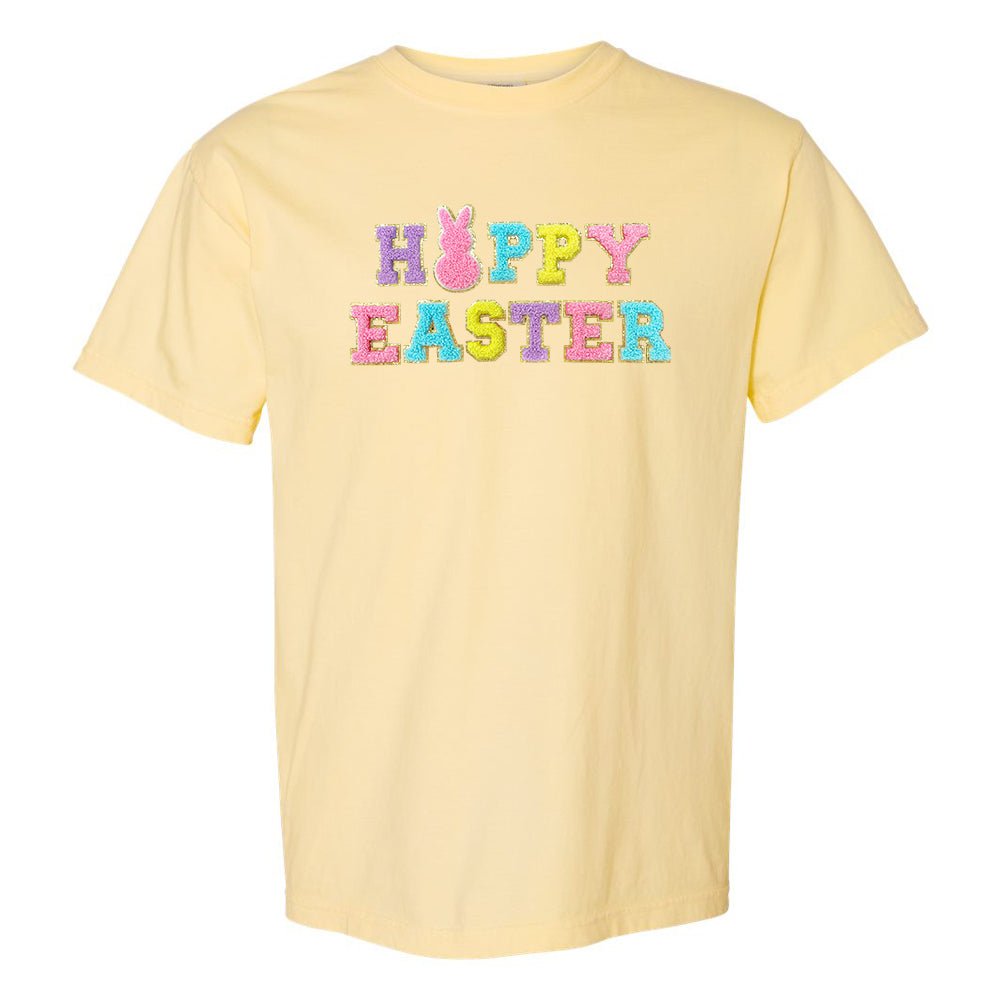 Happy Easter Letter Patch T-Shirt