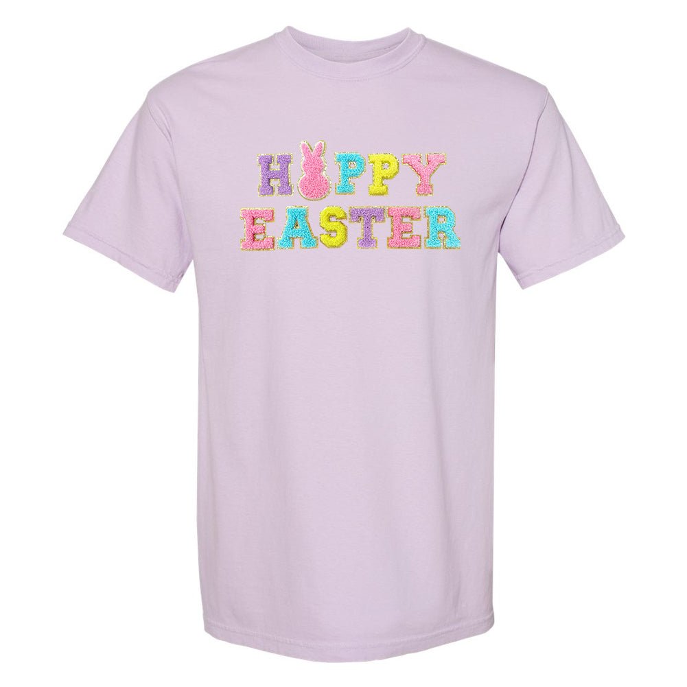Happy Easter Letter Patch T-Shirt