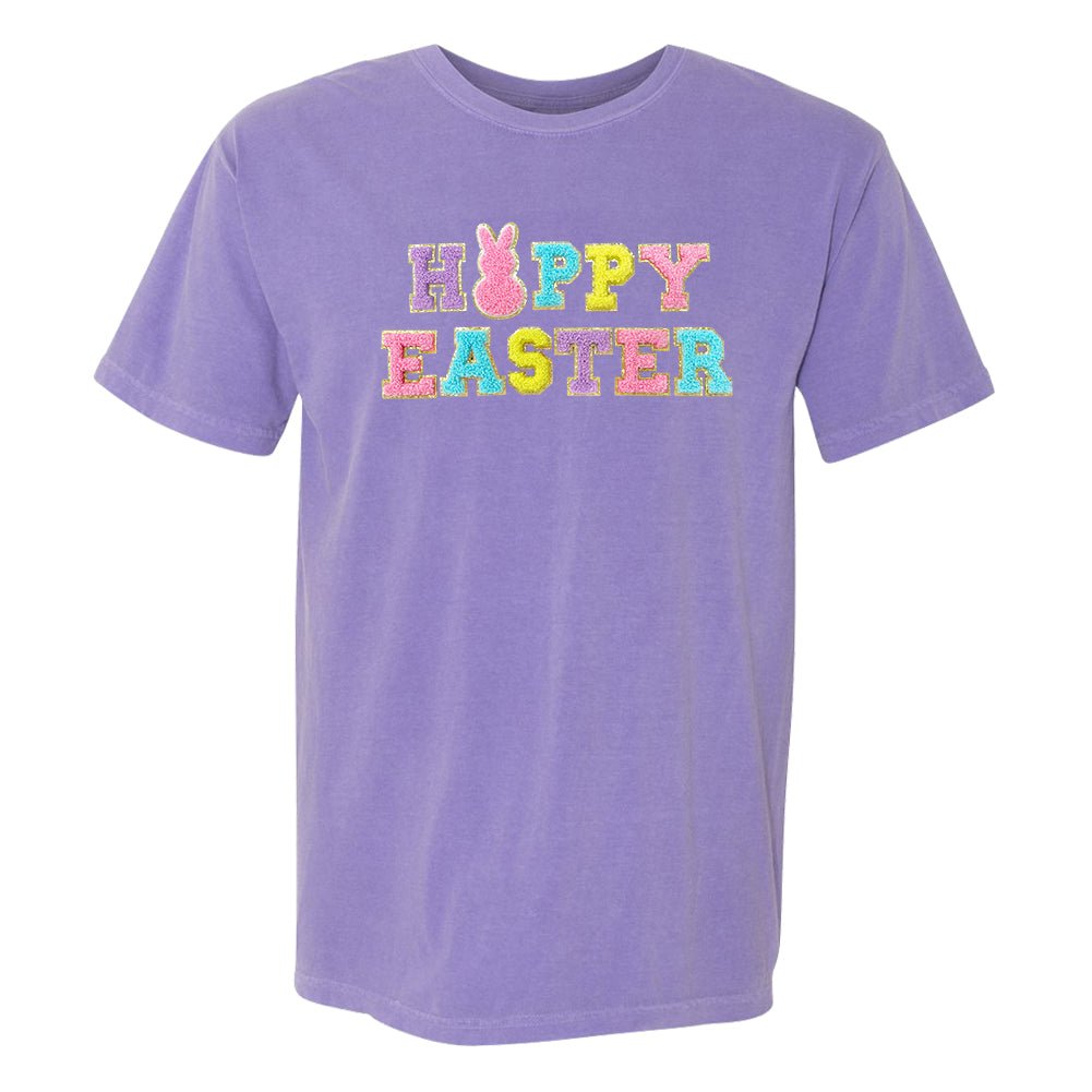 Happy Easter Letter Patch T-Shirt