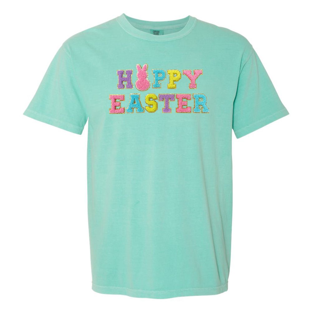 Happy Easter Letter Patch T-Shirt