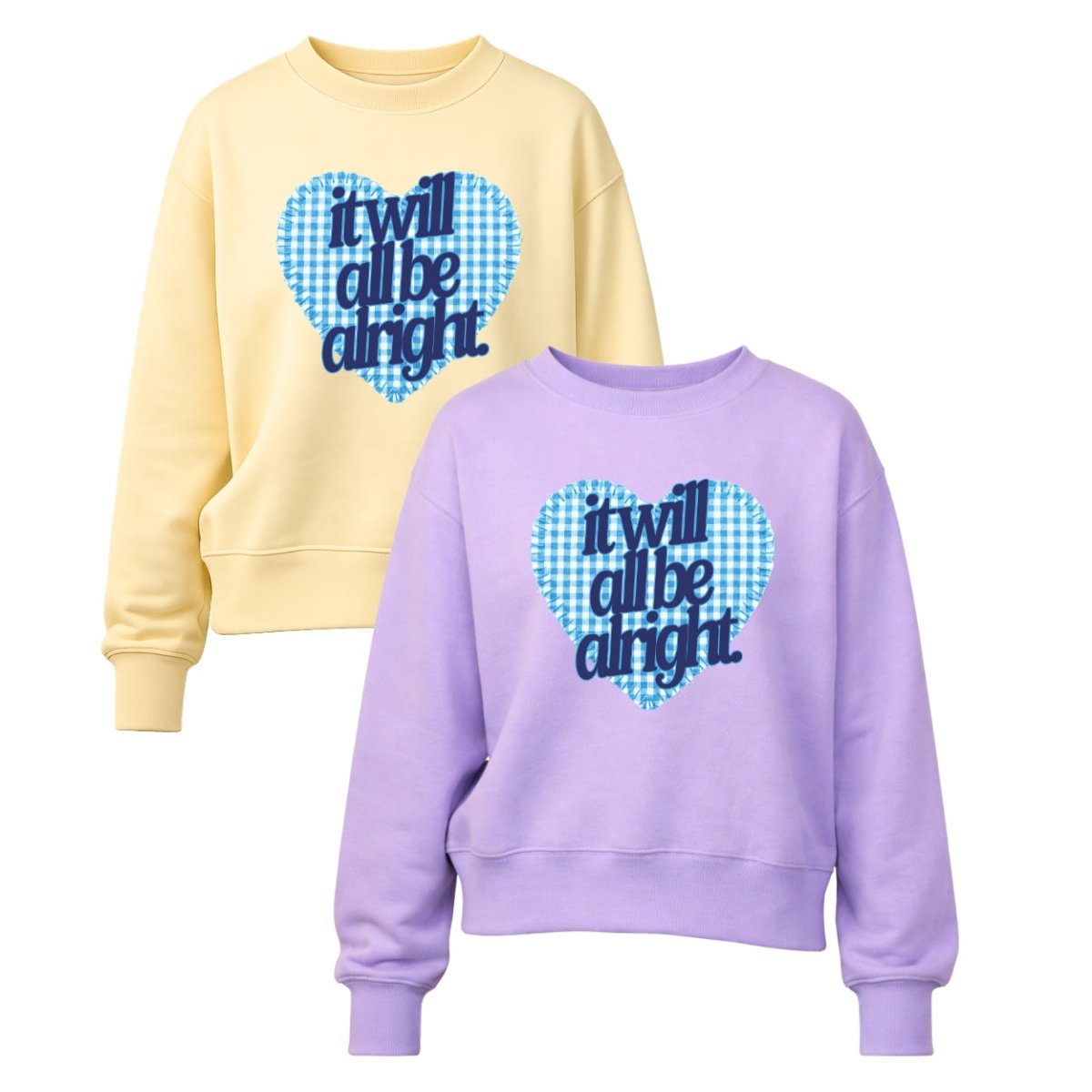 'Heart Patterned Promise' Signature Sweatshirt