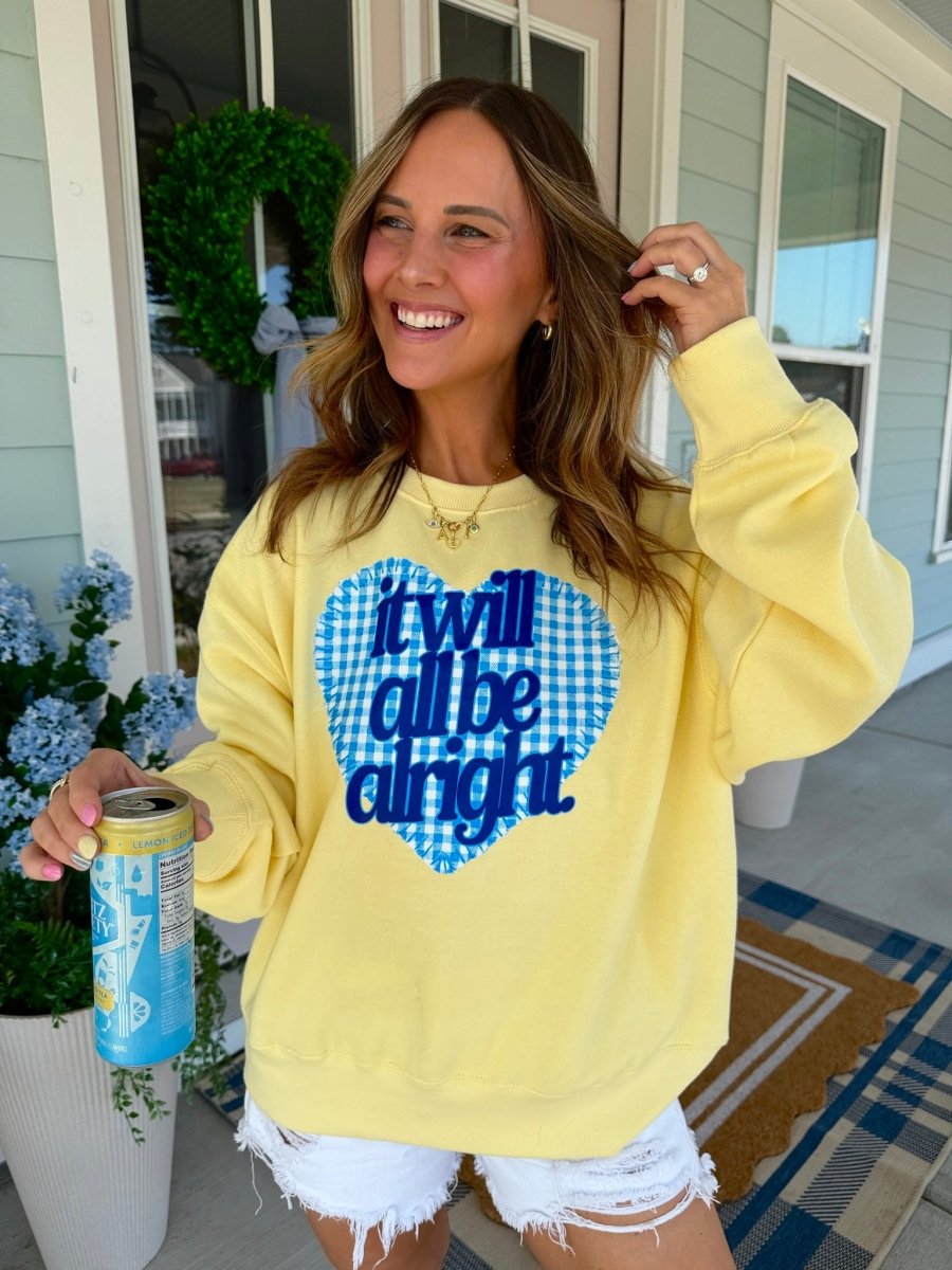 'Heart Patterned Promise' Signature Sweatshirt