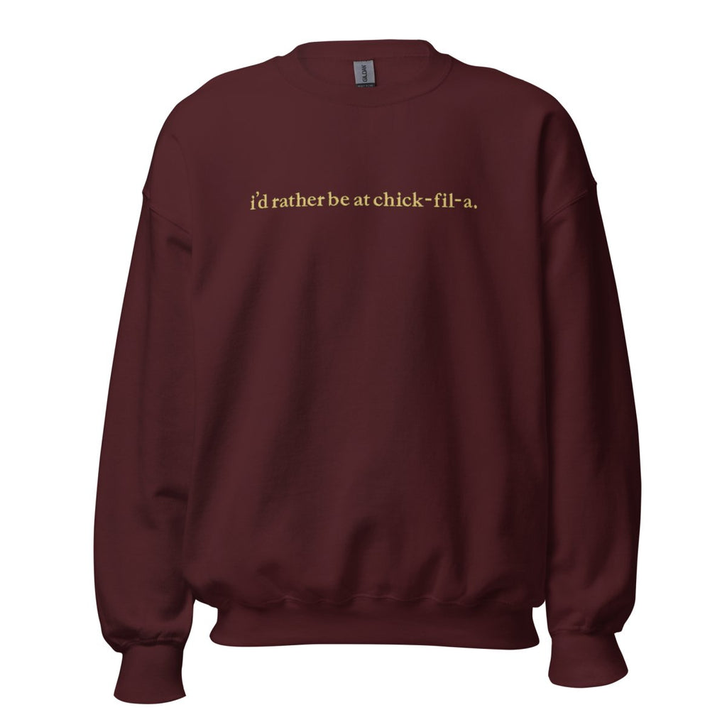 'I'd Rather Be At...' Crewneck Sweatshirt
