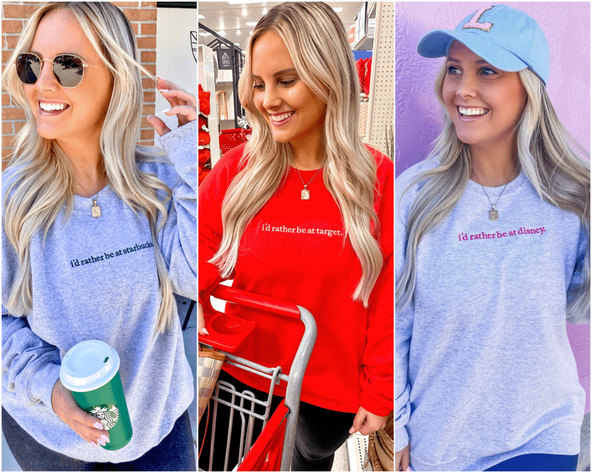 'I'd Rather Be At...' Crewneck Sweatshirt