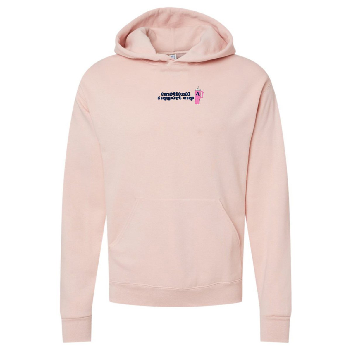 Initial 'Emotional Support Cup' Hoodie