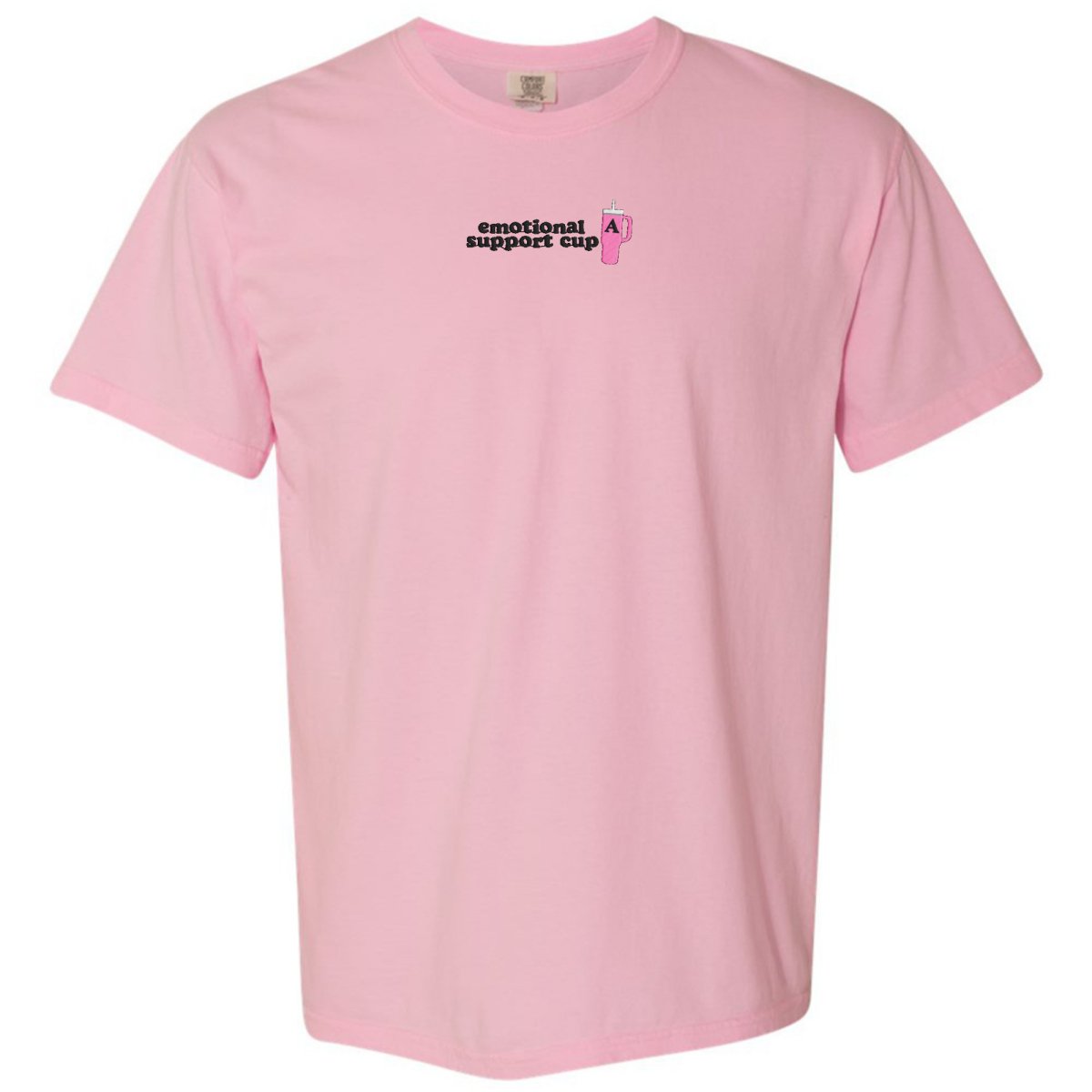 Initial 'Emotional Support Cup' T-Shirt