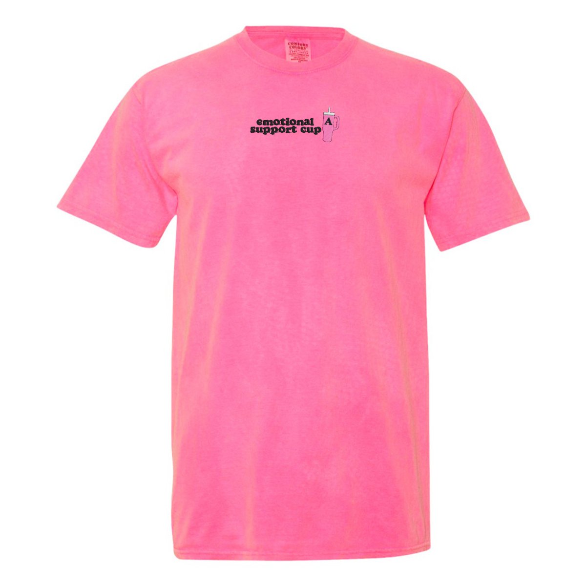 Initial 'Emotional Support Cup' T-Shirt