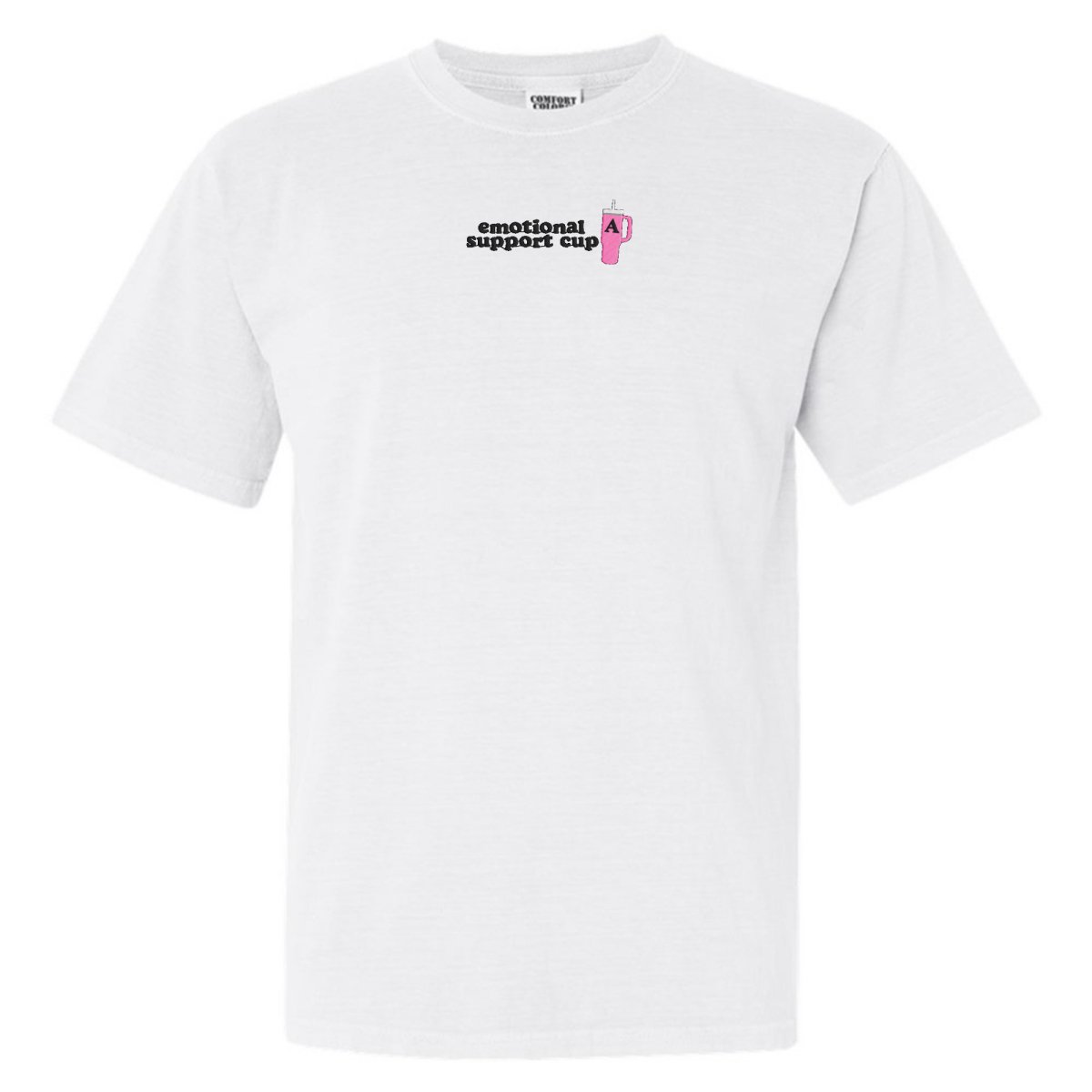 Initial 'Emotional Support Cup' T-Shirt