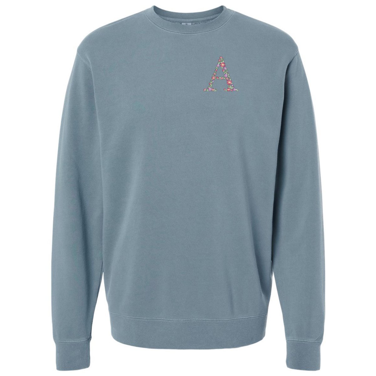 Initial 'Floral Letter' Cozy Crew