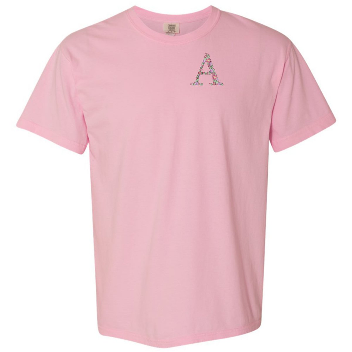 Initial 'Floral Letter' T-Shirt