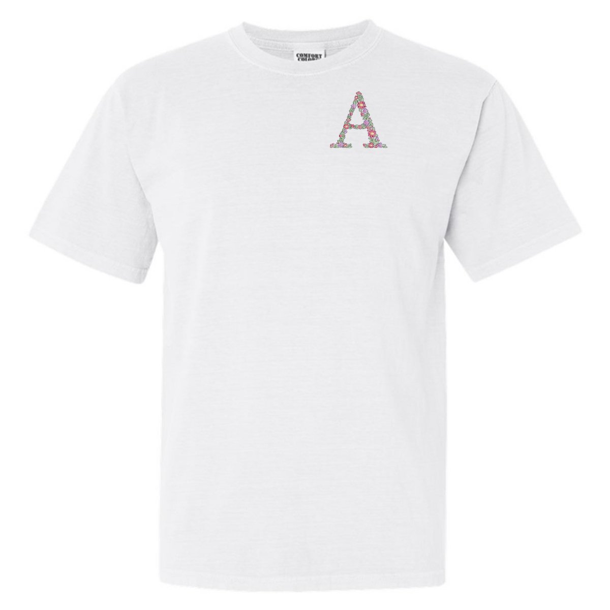 Initial 'Floral Letter' T-Shirt