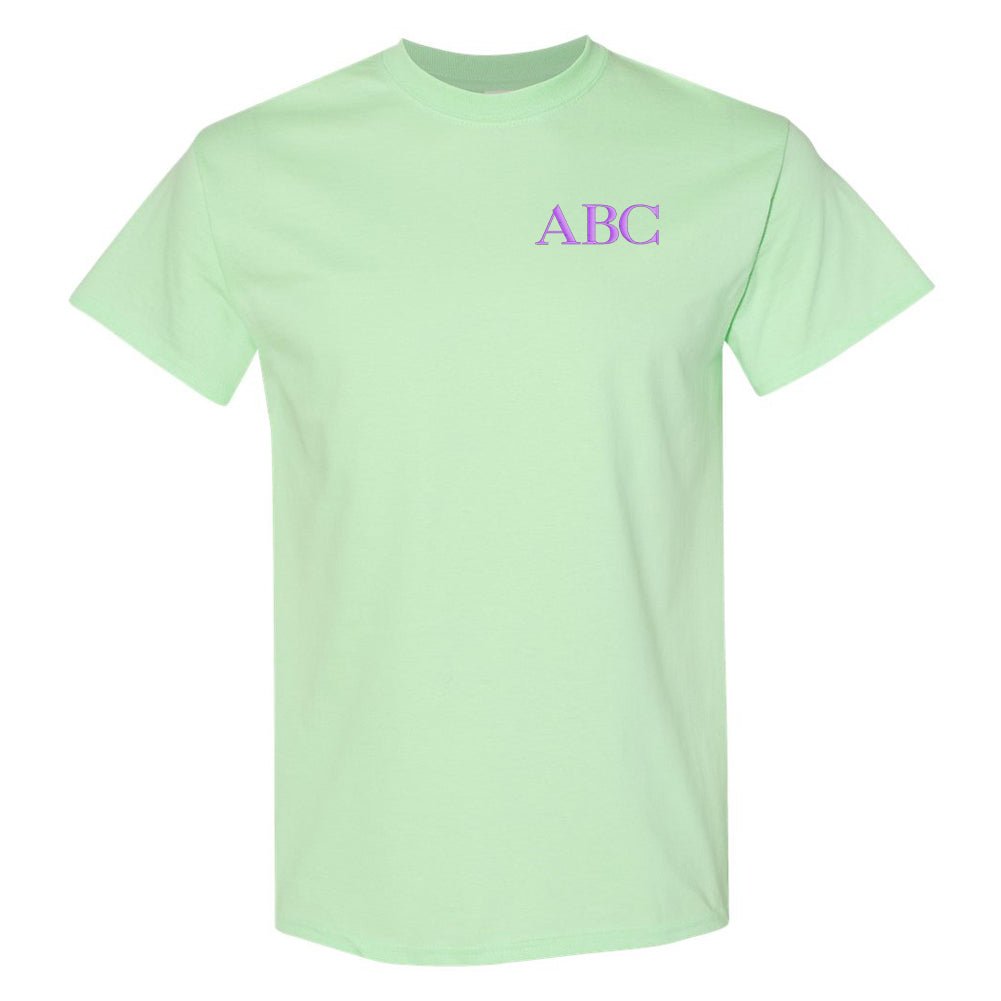 Initialed Block Letters Basic T-Shirt