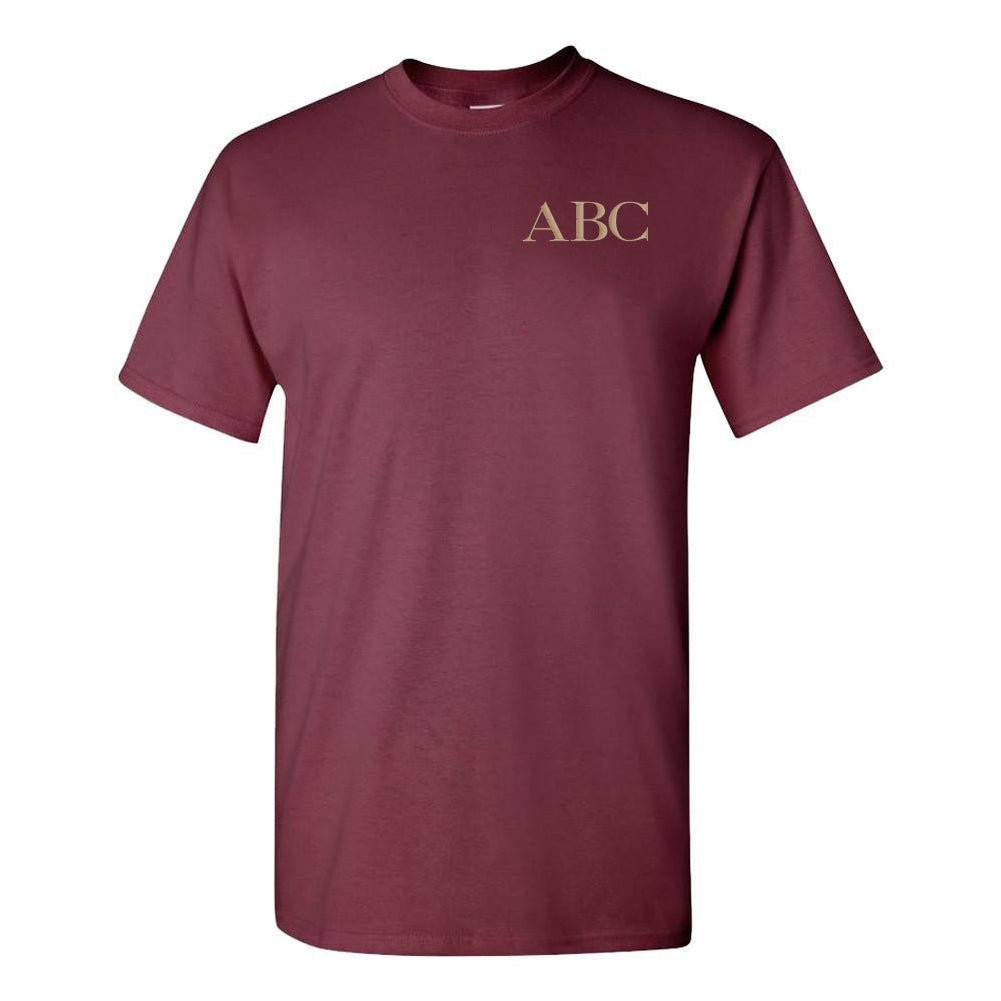 Initialed Block Letters Basic T-Shirt