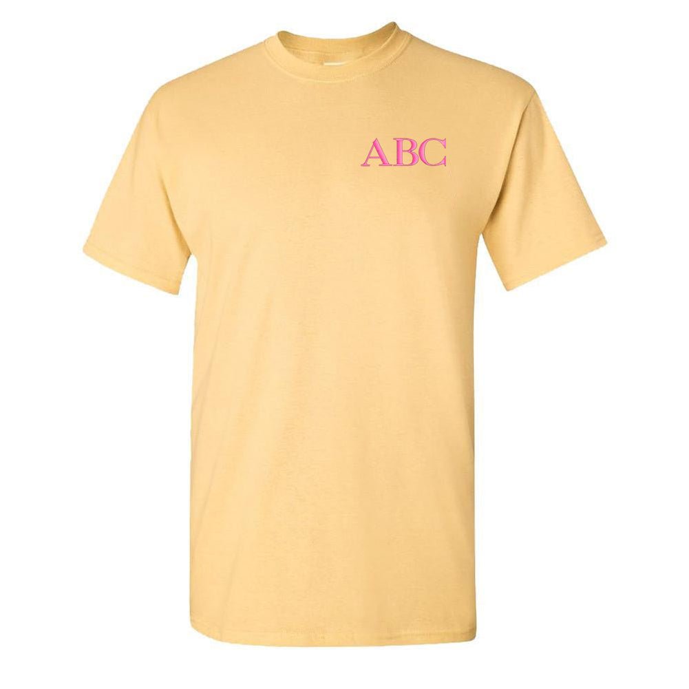 Initialed Block Letters Basic T-Shirt