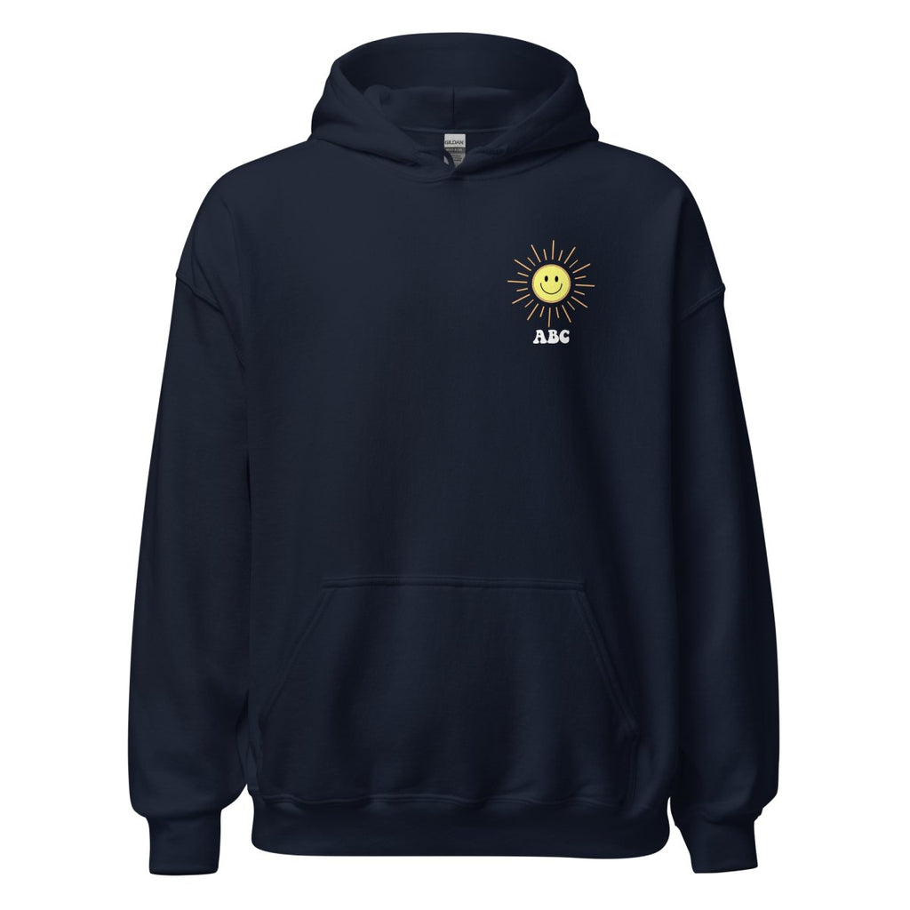 Initialed 'Here Comes The Sun' Front & Back Hoodie