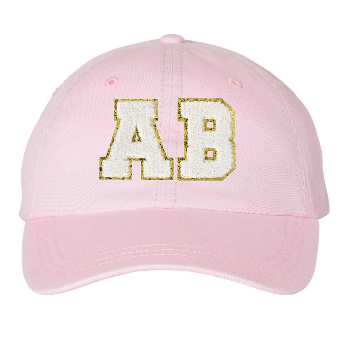 Initialed Letter Patch Baseball Hat