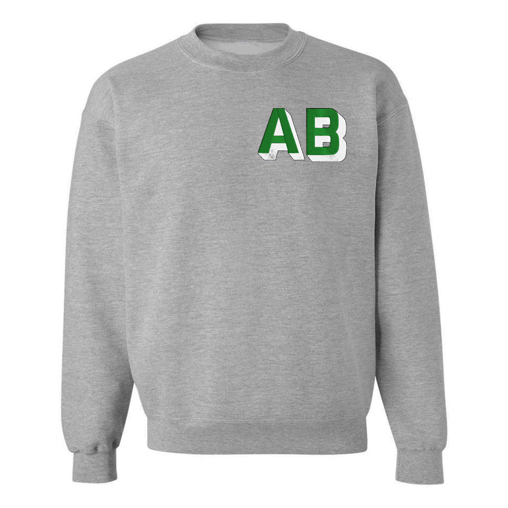 Personalized Shadow Block Initials 'Team Color' Sweatshirt