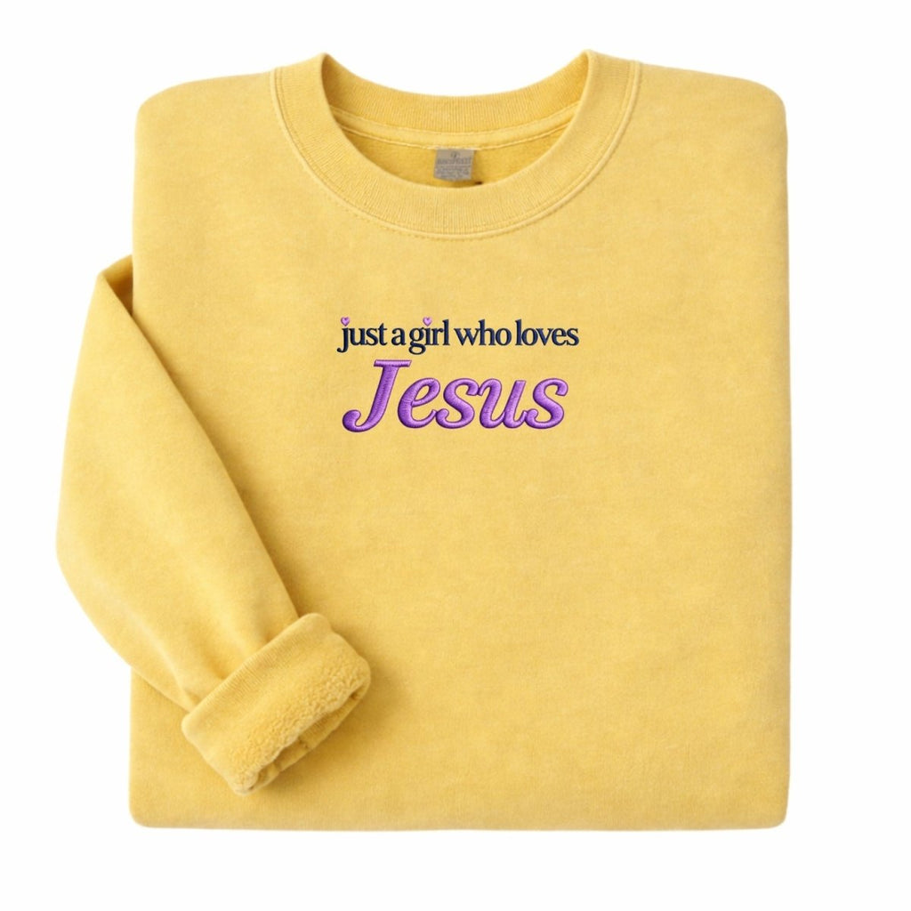 'Just A Girl Who Loves Jesus' Cozy Crew
