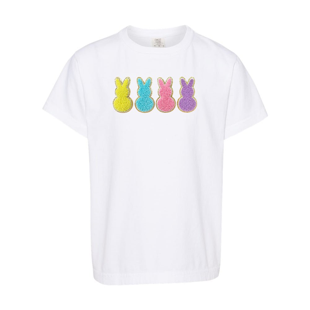 Kids Peeps Letter Patch Comfort Colors T-Shirt