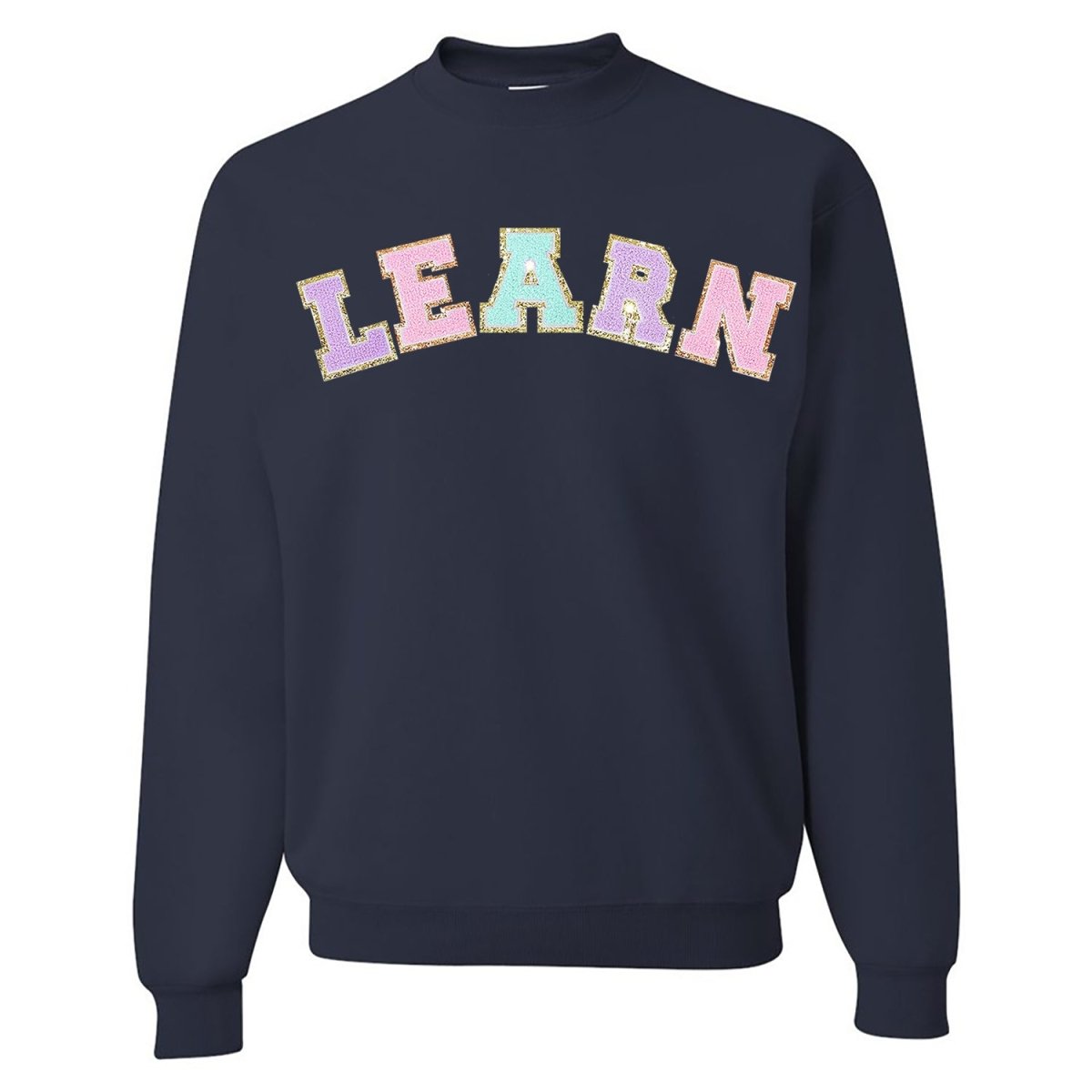 Learn Letter Patch Crewneck Sweatshirt