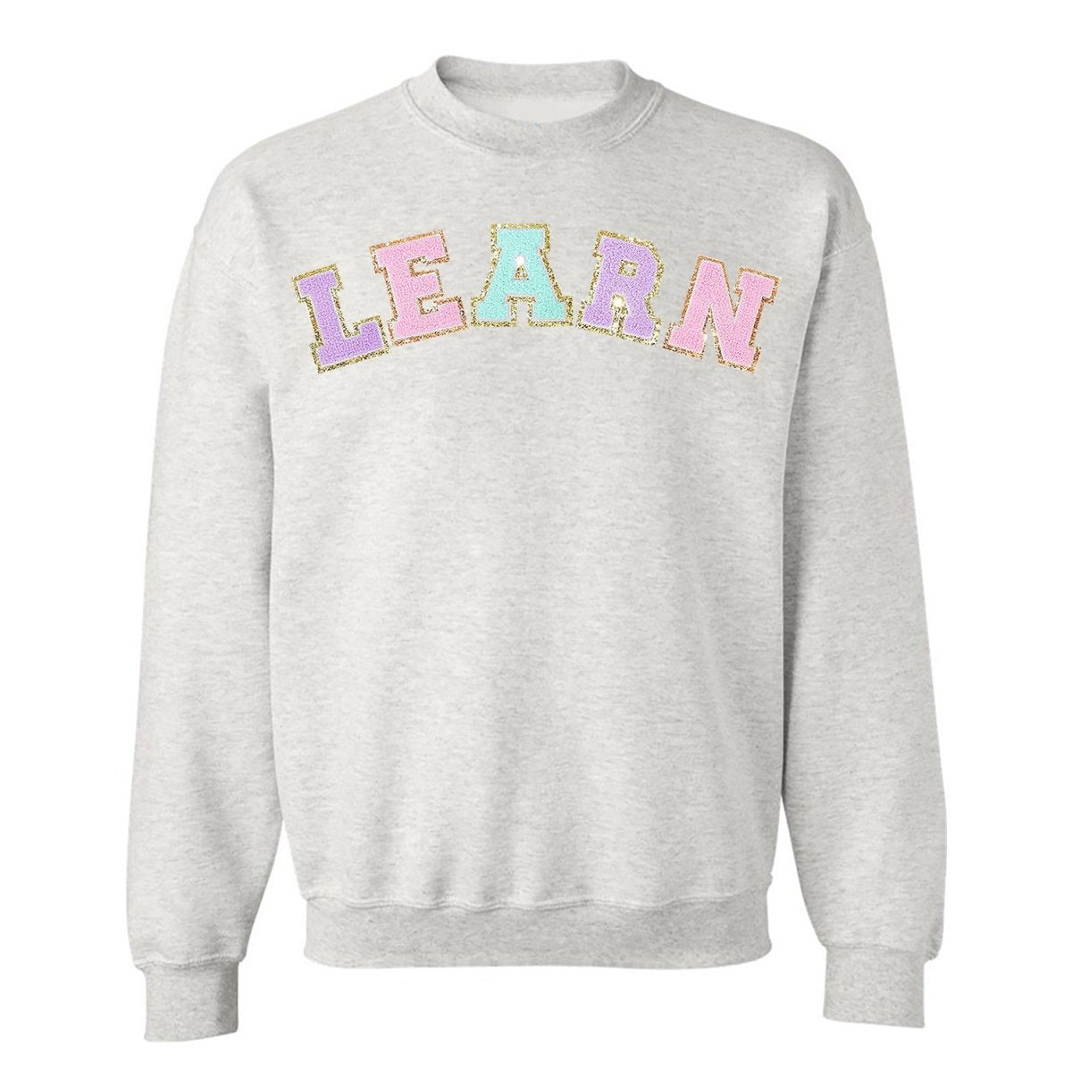 Learn Letter Patch Crewneck Sweatshirt