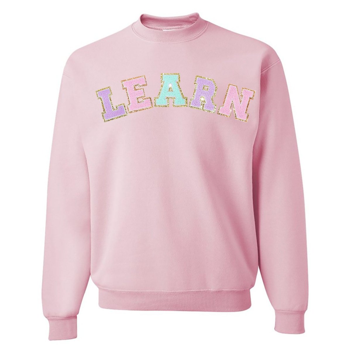 Learn Letter Patch Crewneck Sweatshirt