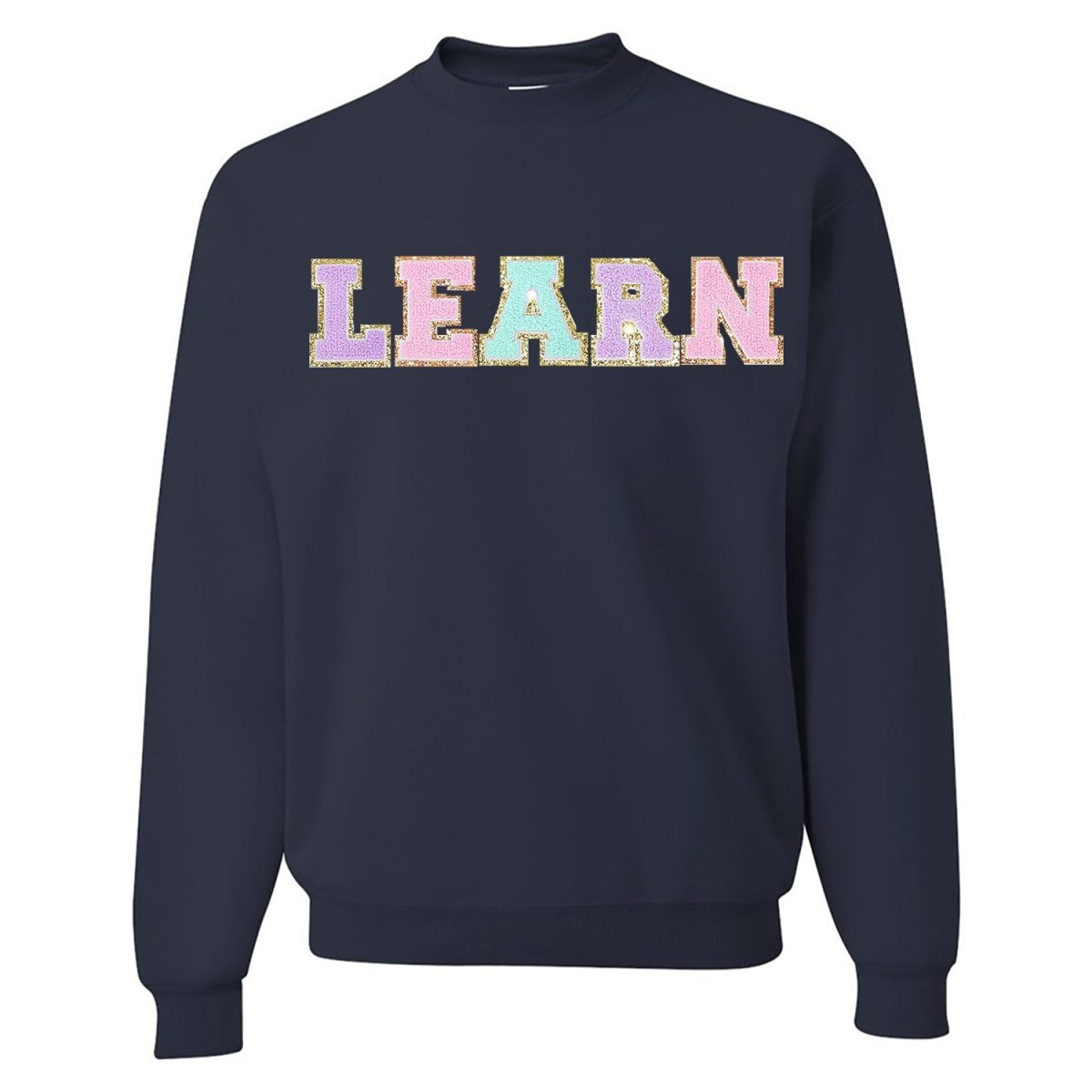 Learn Letter Patch Crewneck Sweatshirt