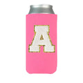 Letter Patch Slim Can Koozie