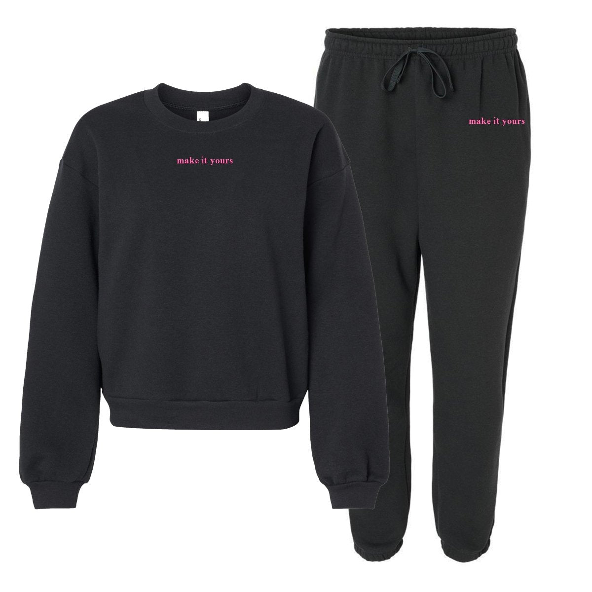 Make It Yours™ American Apparel Cropped Crewneck Set