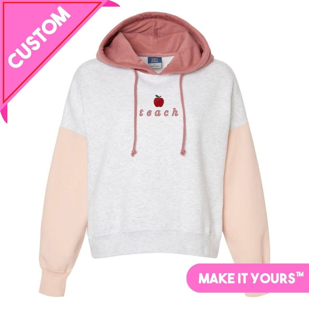 Make It Yours™ 'Apple' Colorblock Hoodie