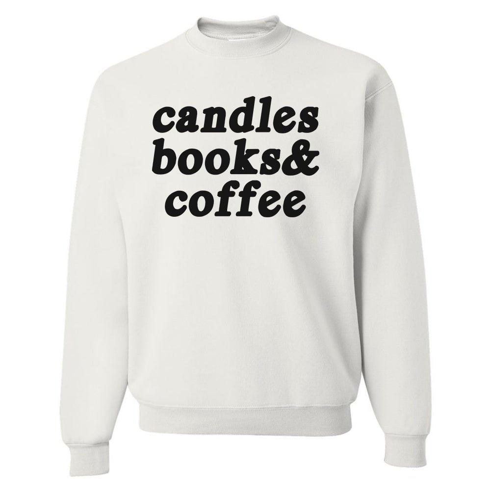 Make It Yours™ '...Books & Coffee' Crewneck Sweatshirt