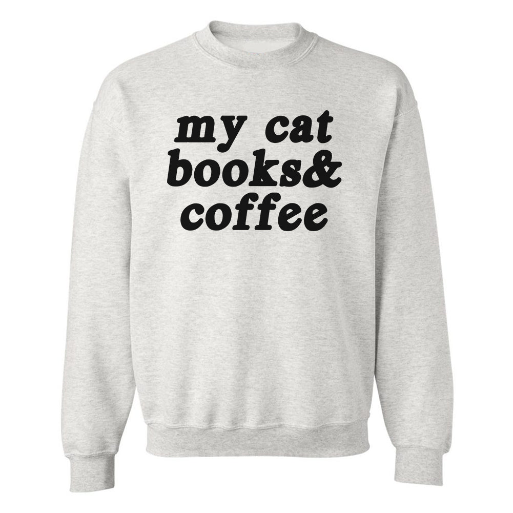 Make It Yours™ '...Books & Coffee' Crewneck Sweatshirt