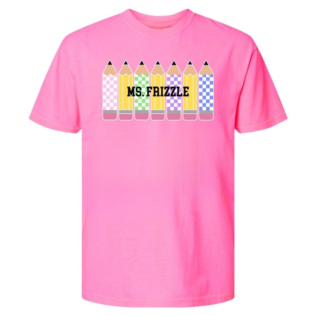 Make It Yours™ 'Checkered Pencils' T-Shirt