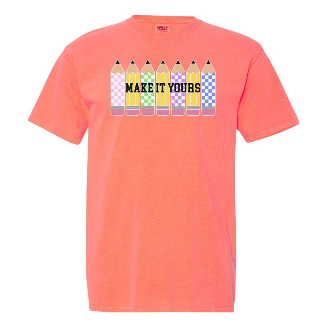 Make It Yours™ 'Checkered Pencils' T-Shirt