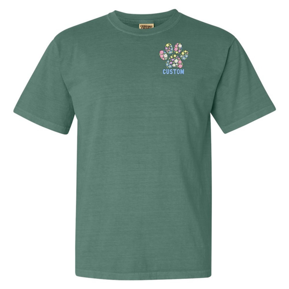 Make It Yours™ 'Floral Paw Print' T-Shirt