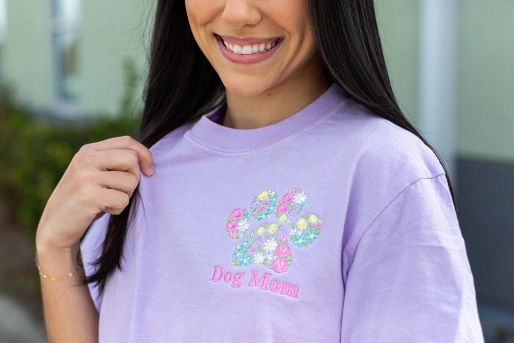 Make It Yours™ 'Floral Paw Print' T-Shirt