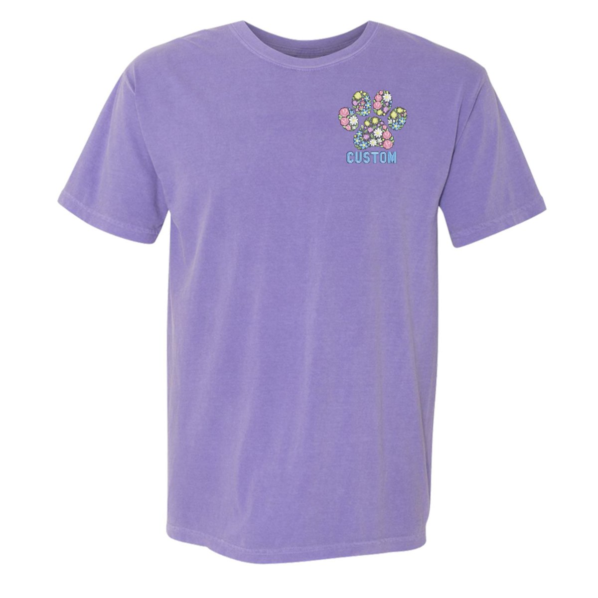 Make It Yours™ 'Floral Paw Print' T-Shirt