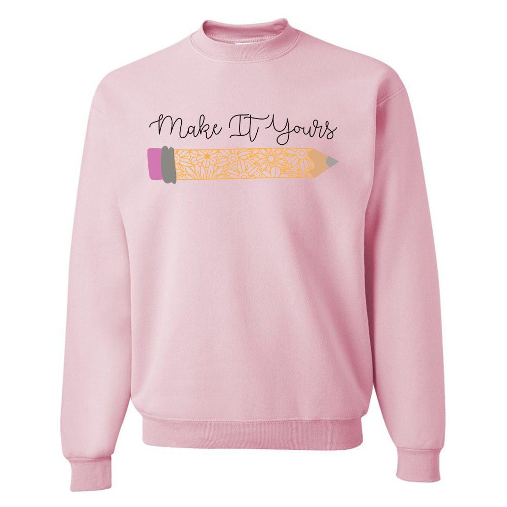Make It Yours™ 'Floral Pencil' Crewneck Sweatshirt