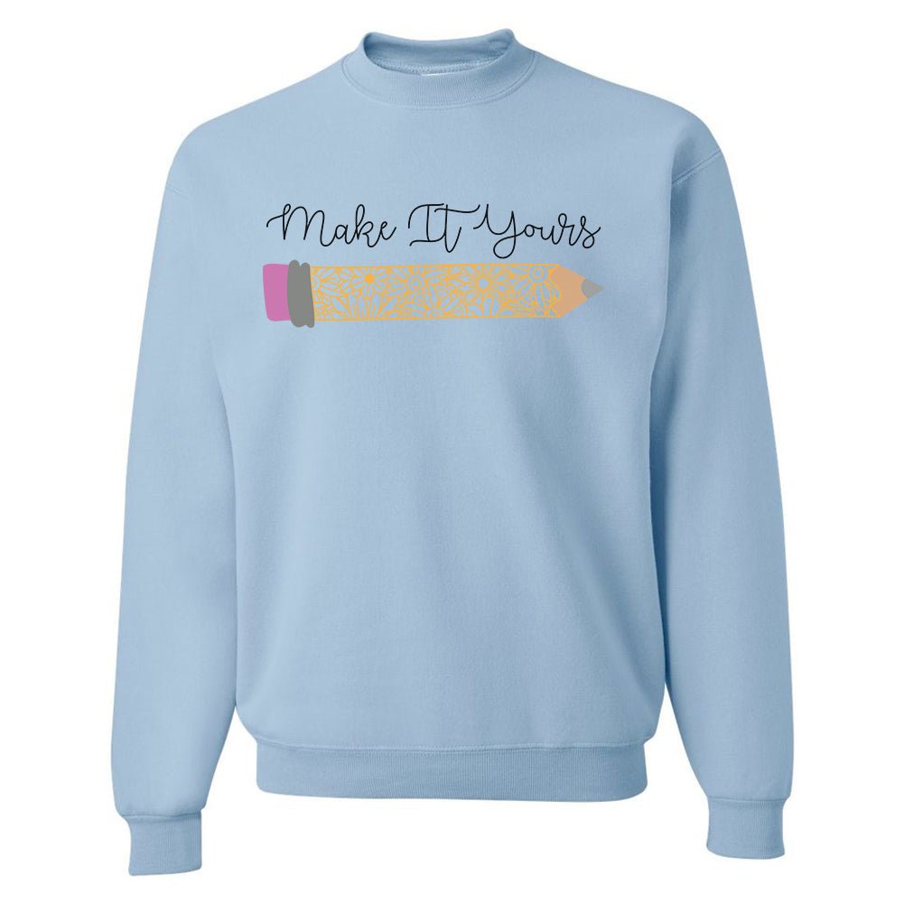 Make It Yours™ 'Floral Pencil' Crewneck Sweatshirt