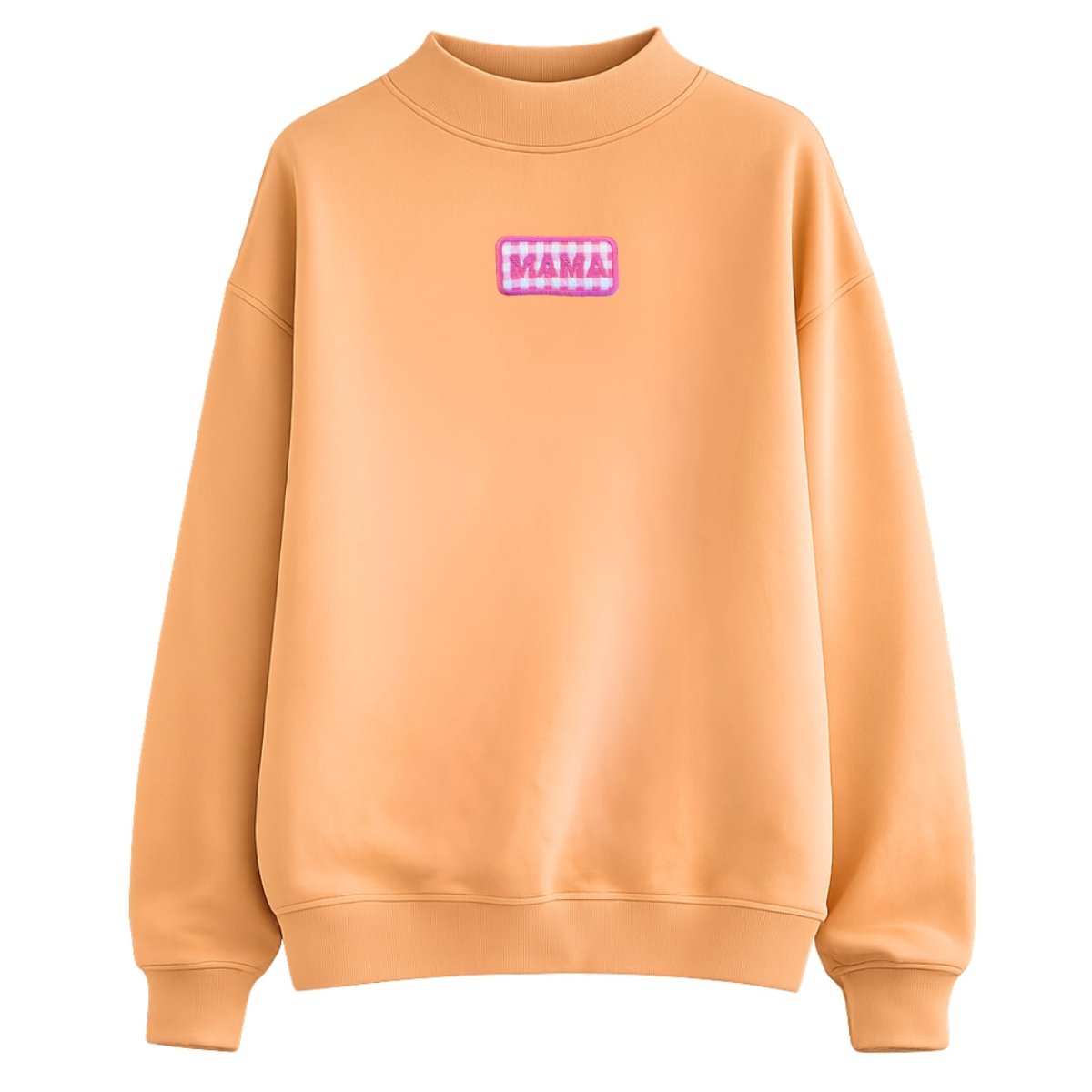 Make It Yours™ Gingham Patch Mockneck