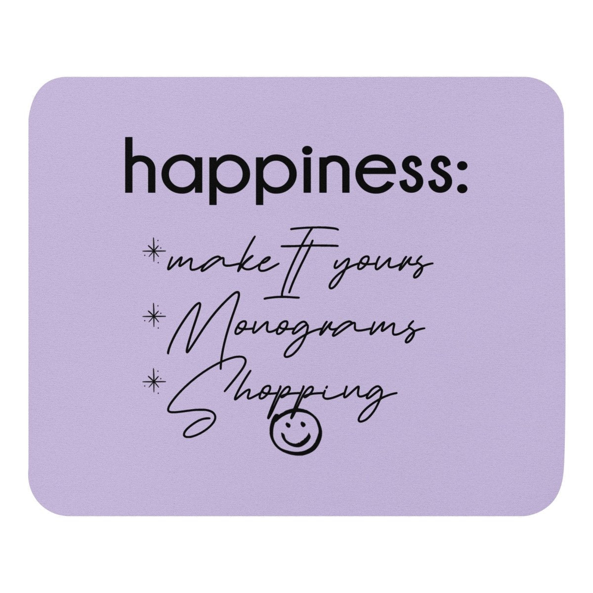 Make It Yours™ 'Happiness Checklist' Mouse Pad