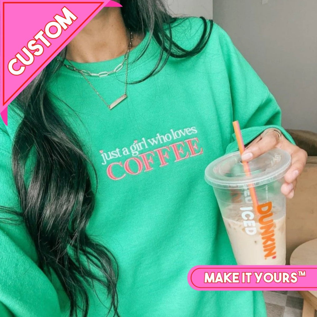 Make It Yours™ 'Just A Girl Who Loves' Crewneck Sweatshirt