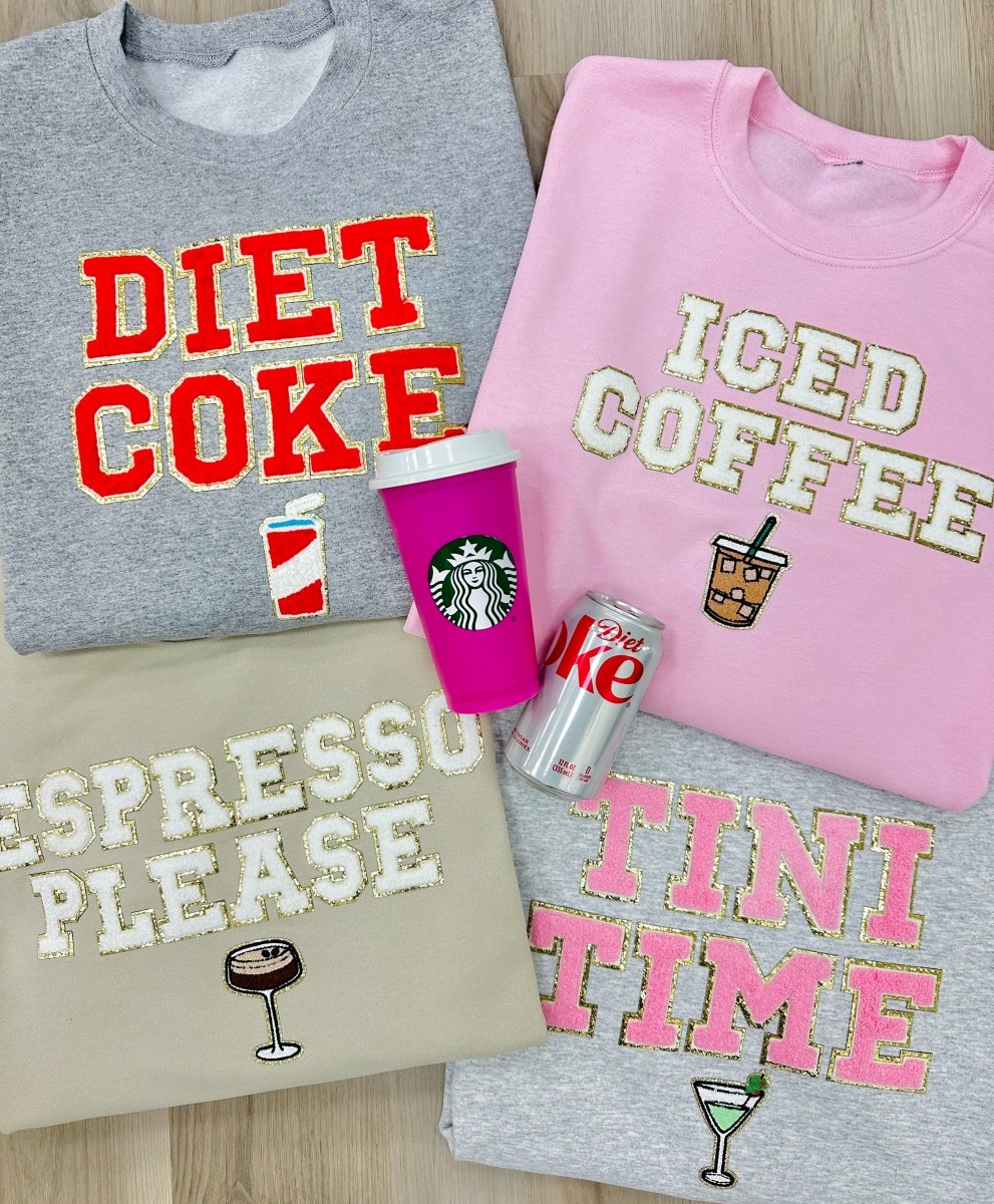 Make It Yours™ Letter Patch Crewneck Sweatshirt